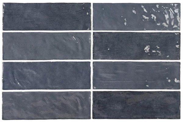 La Riviera Blue Reef Ceramic Subway Tile 2.5x8  Supply - Image 2