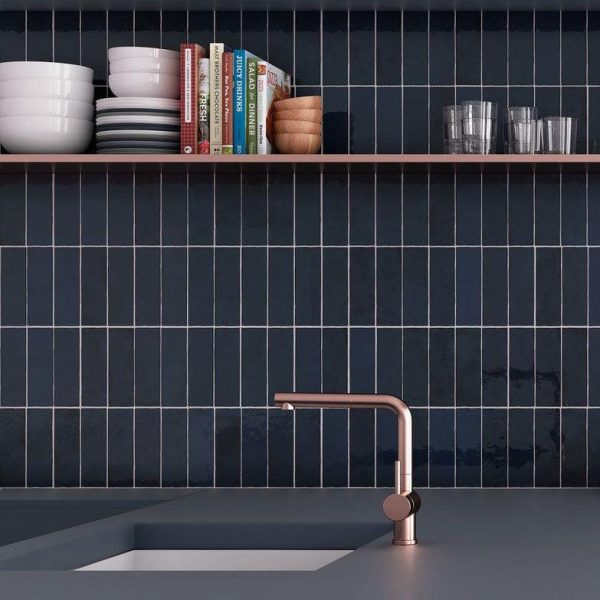 La Riviera Blue Reef Ceramic Subway Tile 2.5x8  Supply