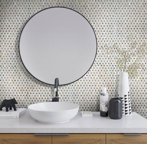Mother Of Pearl Pillow With Abalone Dots Mosaic Tile Online - Image 2