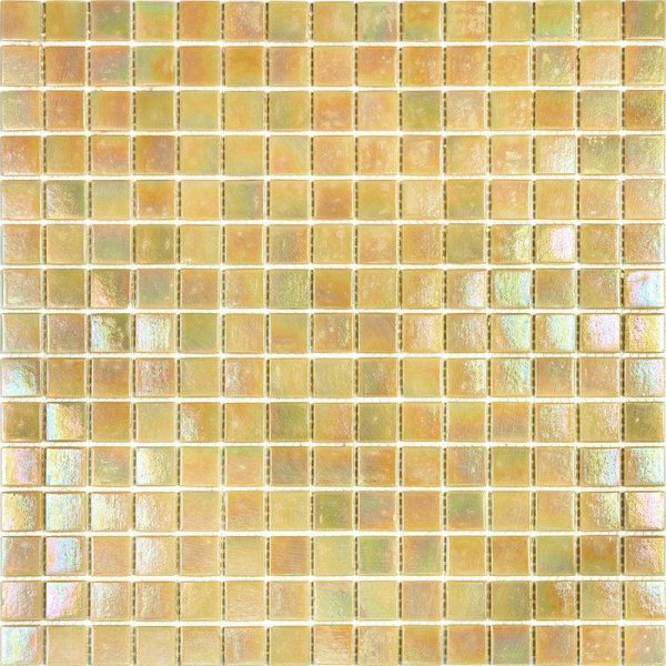 Pearlescent Buttercup Yellow Squares Glass Pool Tile Online Sale - Image 2