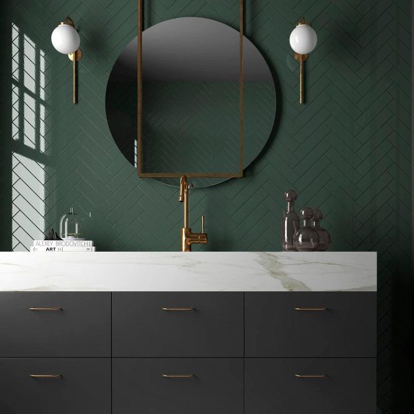 Groove Laurel Gloss Ceramic Subway Tile Fashion - Image 3