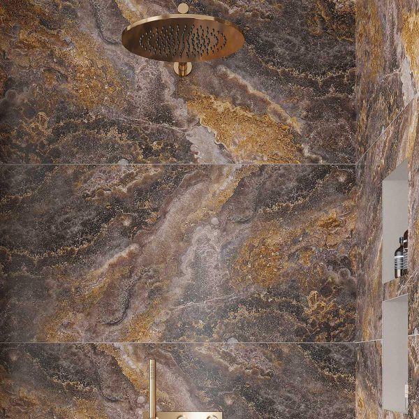 Emporio Baroque Clay Large-Format Porcelain Tile 24x48 For Sale - Image 5