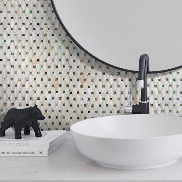 Mother Of Pearl Pillow With Abalone Dots Mosaic Tile Online - Image 4
