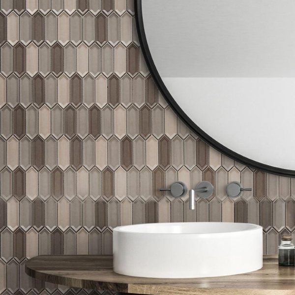 Dimension Taupe Mix Beveled Picket Supply